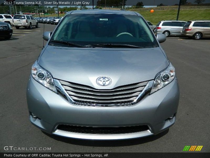 Silver Sky Metallic / Light Gray 2012 Toyota Sienna XLE