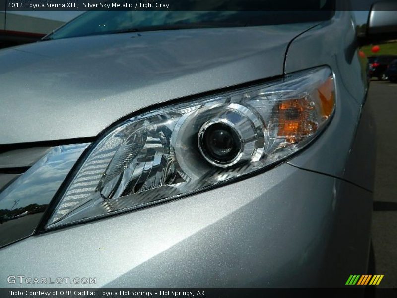 Silver Sky Metallic / Light Gray 2012 Toyota Sienna XLE