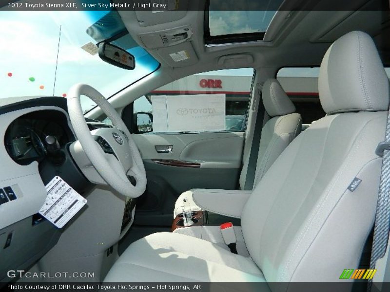 Silver Sky Metallic / Light Gray 2012 Toyota Sienna XLE