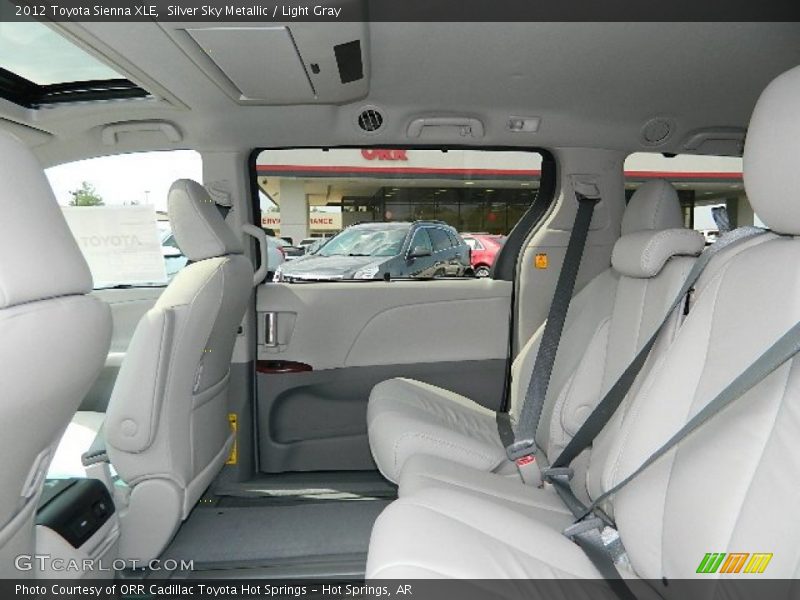 Silver Sky Metallic / Light Gray 2012 Toyota Sienna XLE