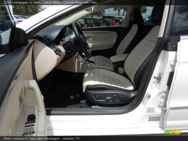 Candy White / Cornsilk Beige Two Tone 2010 Volkswagen CC Sport