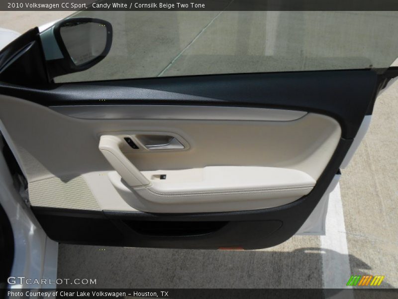 Candy White / Cornsilk Beige Two Tone 2010 Volkswagen CC Sport