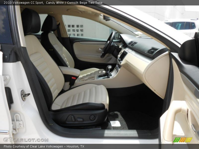 Candy White / Cornsilk Beige Two Tone 2010 Volkswagen CC Sport