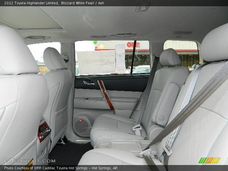 Blizzard White Pearl / Ash 2012 Toyota Highlander Limited