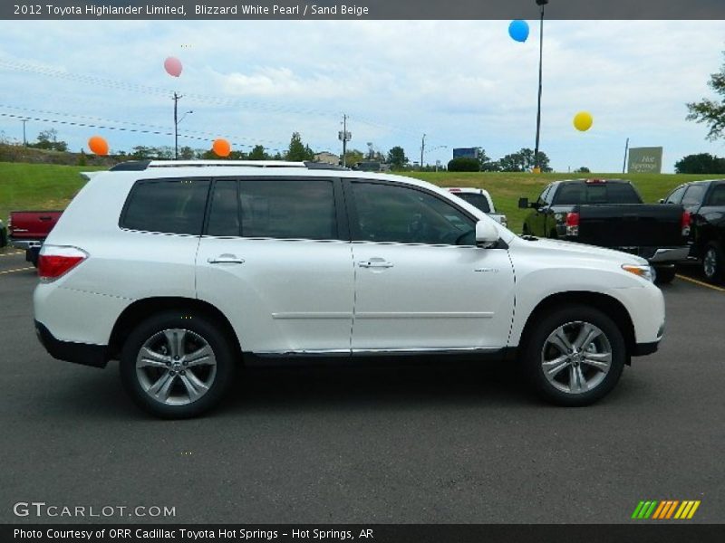 Blizzard White Pearl / Sand Beige 2012 Toyota Highlander Limited