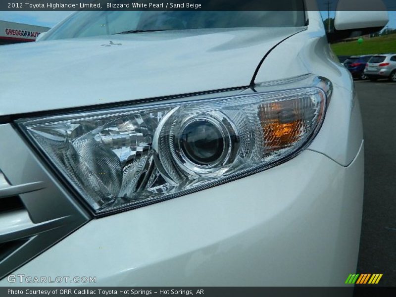 Blizzard White Pearl / Sand Beige 2012 Toyota Highlander Limited