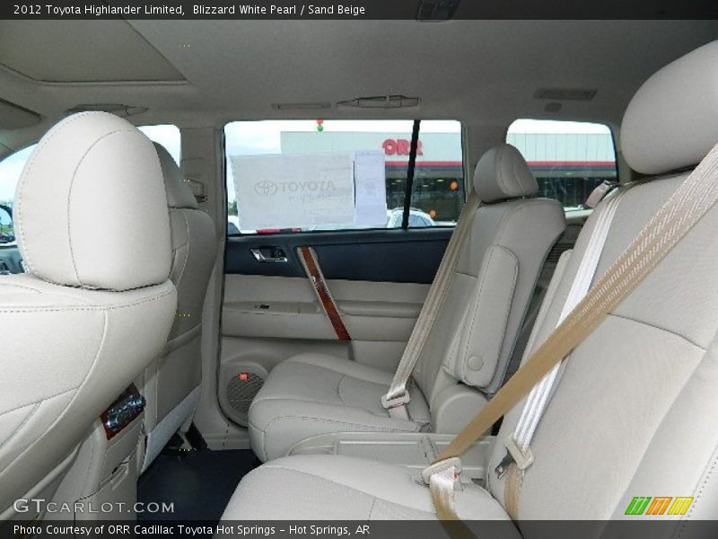 Blizzard White Pearl / Sand Beige 2012 Toyota Highlander Limited