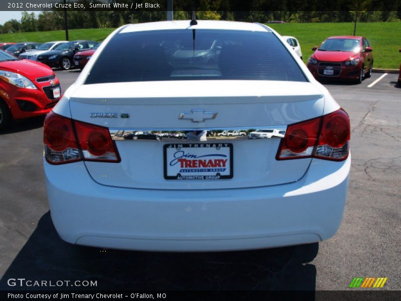 Summit White / Jet Black 2012 Chevrolet Cruze Eco