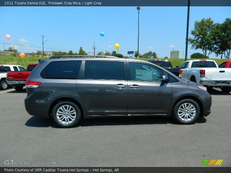 Predawn Gray Mica / Light Gray 2012 Toyota Sienna XLE