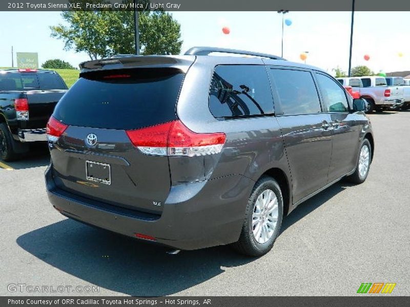 Predawn Gray Mica / Light Gray 2012 Toyota Sienna XLE