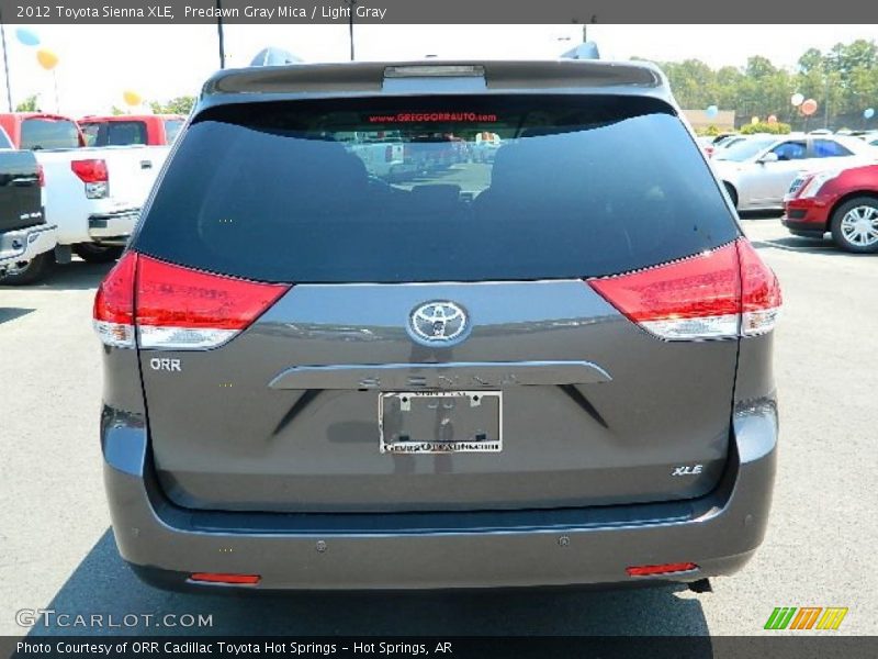 Predawn Gray Mica / Light Gray 2012 Toyota Sienna XLE