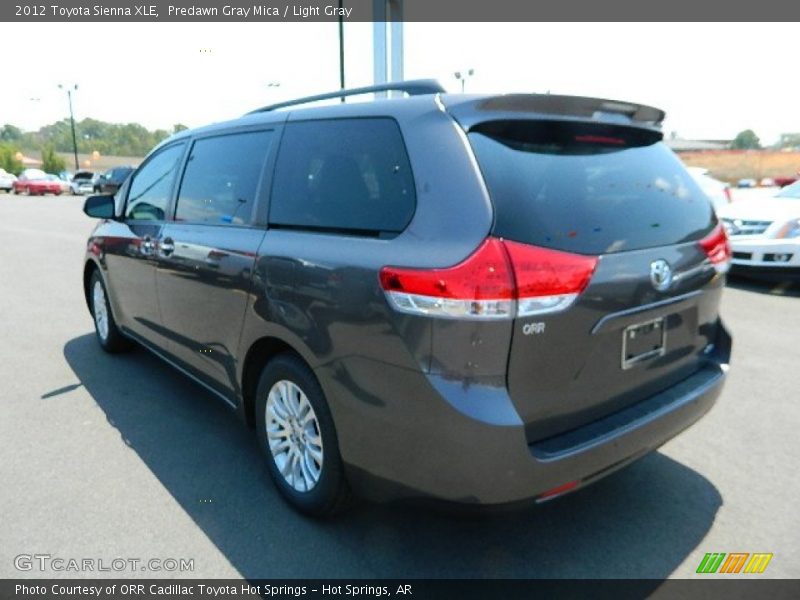 Predawn Gray Mica / Light Gray 2012 Toyota Sienna XLE