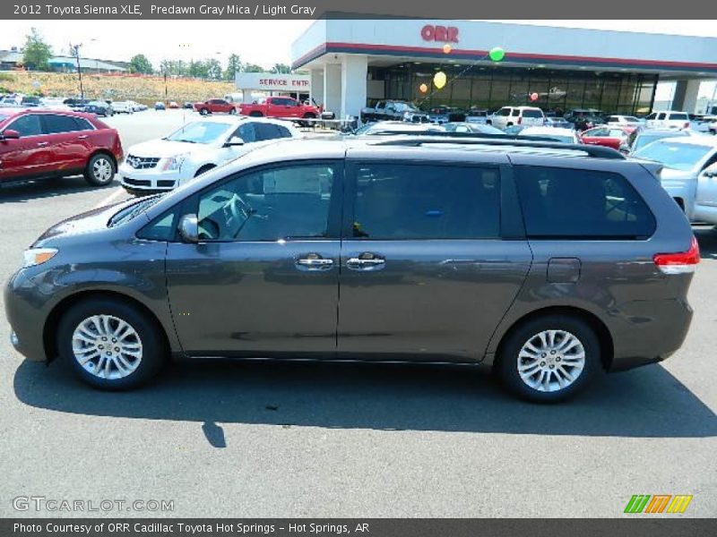 Predawn Gray Mica / Light Gray 2012 Toyota Sienna XLE