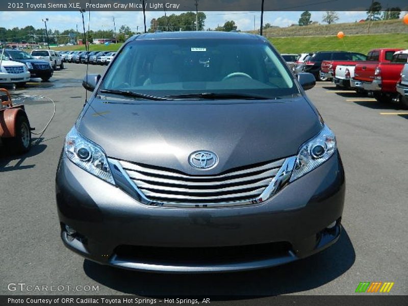Predawn Gray Mica / Light Gray 2012 Toyota Sienna XLE