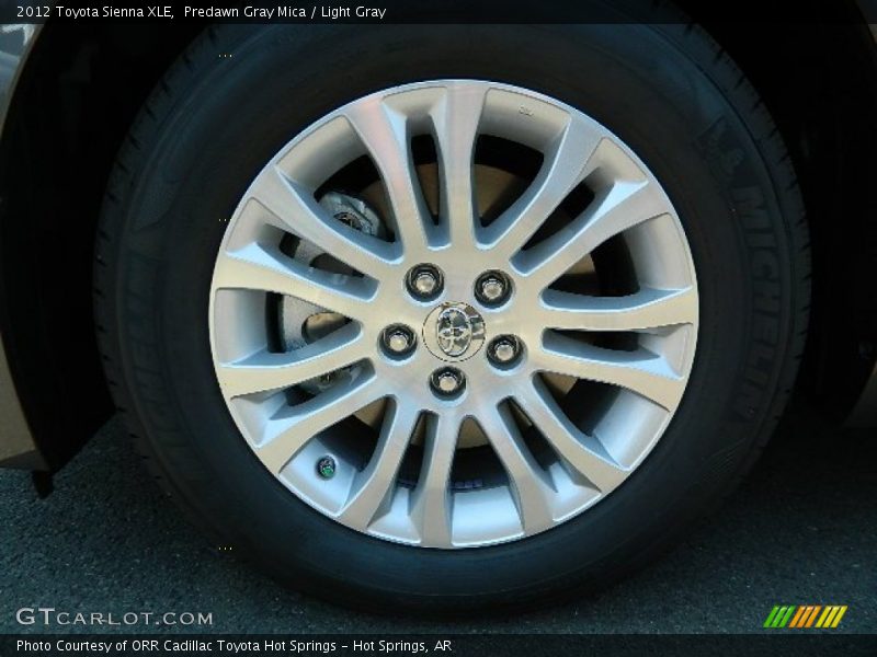 Predawn Gray Mica / Light Gray 2012 Toyota Sienna XLE