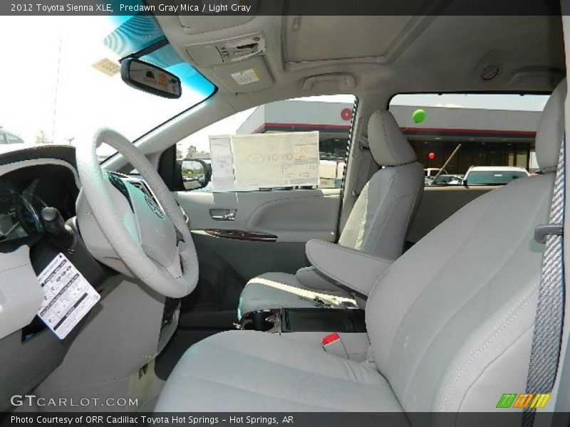 Predawn Gray Mica / Light Gray 2012 Toyota Sienna XLE