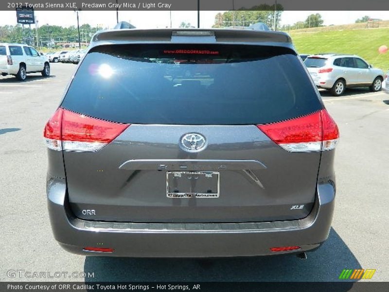 Predawn Gray Mica / Light Gray 2012 Toyota Sienna XLE