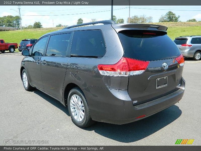 Predawn Gray Mica / Light Gray 2012 Toyota Sienna XLE