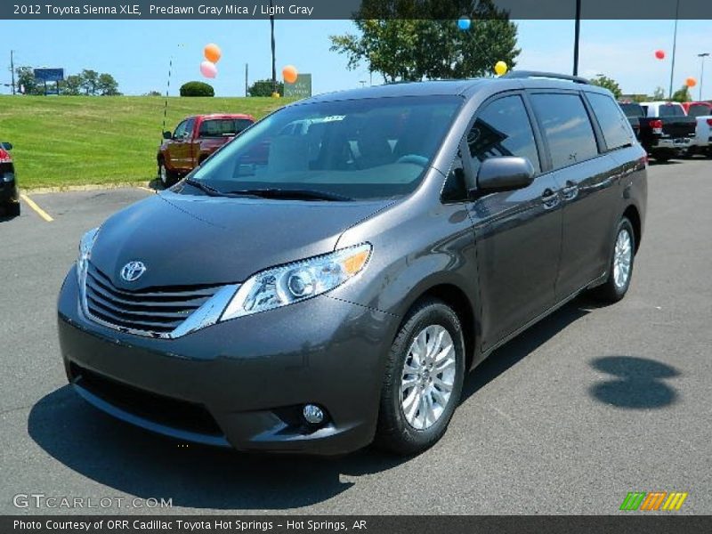Predawn Gray Mica / Light Gray 2012 Toyota Sienna XLE