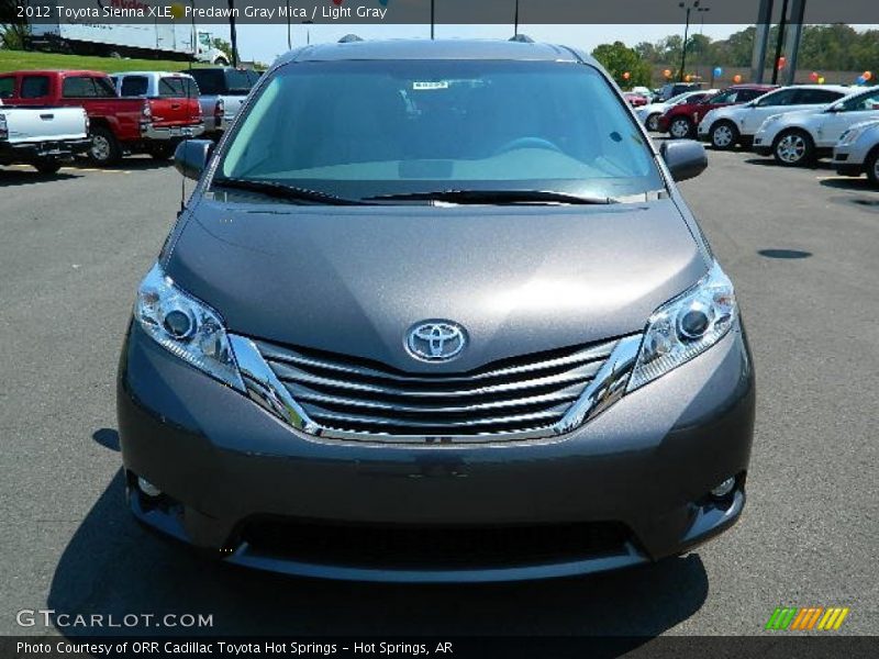 Predawn Gray Mica / Light Gray 2012 Toyota Sienna XLE