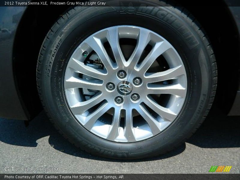 Predawn Gray Mica / Light Gray 2012 Toyota Sienna XLE