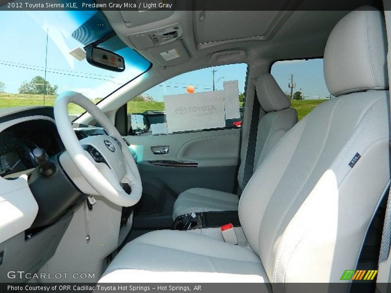Predawn Gray Mica / Light Gray 2012 Toyota Sienna XLE