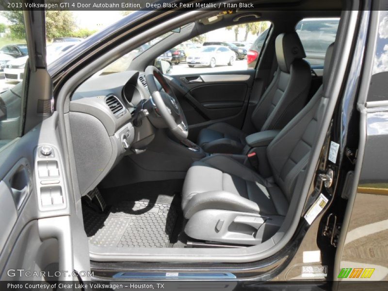 Deep Black Pearl Metallic / Titan Black 2013 Volkswagen GTI 4 Door Autobahn Edition
