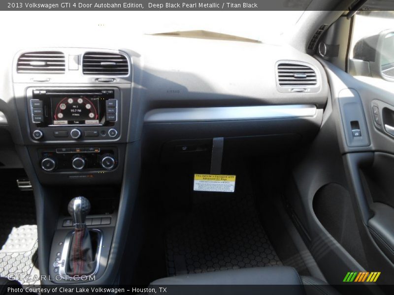 Deep Black Pearl Metallic / Titan Black 2013 Volkswagen GTI 4 Door Autobahn Edition
