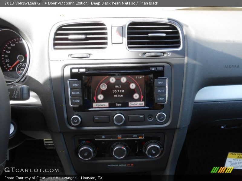 Deep Black Pearl Metallic / Titan Black 2013 Volkswagen GTI 4 Door Autobahn Edition