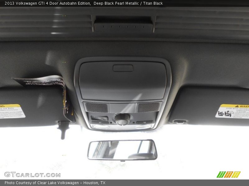 Deep Black Pearl Metallic / Titan Black 2013 Volkswagen GTI 4 Door Autobahn Edition