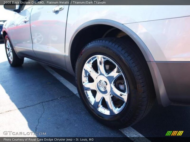 Platinum Metallic / Titanium/Dark Titanium 2008 Buick Enclave CXL AWD