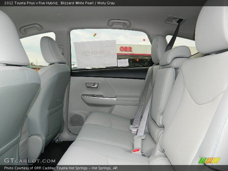 Blizzard White Pearl / Misty Gray 2012 Toyota Prius v Five Hybrid