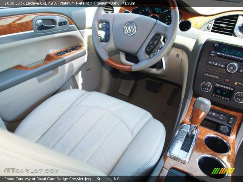 Platinum Metallic / Titanium/Dark Titanium 2008 Buick Enclave CXL AWD