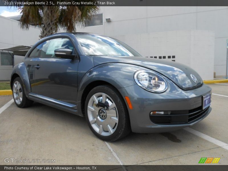 Platinum Gray Metallic / Titan Black 2013 Volkswagen Beetle 2.5L