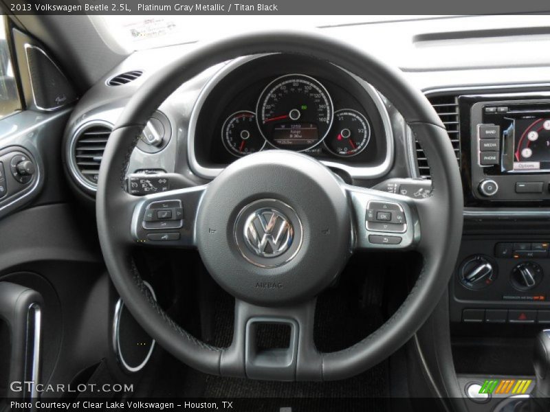 Platinum Gray Metallic / Titan Black 2013 Volkswagen Beetle 2.5L