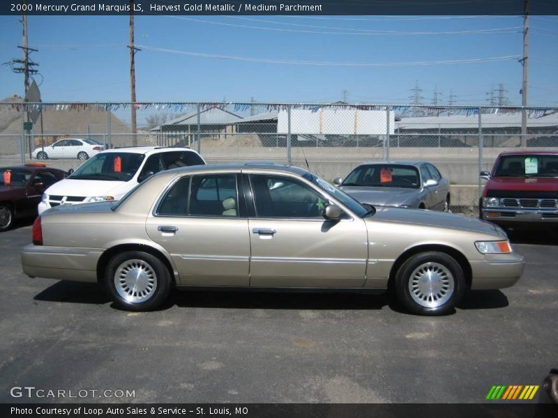 Harvest Gold Metallic / Medium Parchment 2000 Mercury Grand Marquis LS