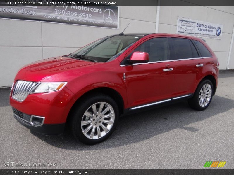 Red Candy Metallic / Medium Light Stone 2011 Lincoln MKX FWD
