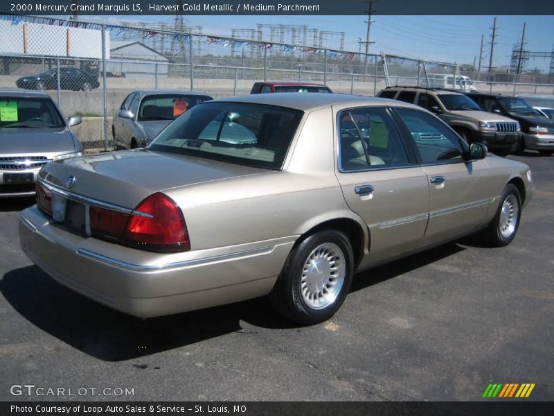 Harvest Gold Metallic / Medium Parchment 2000 Mercury Grand Marquis LS
