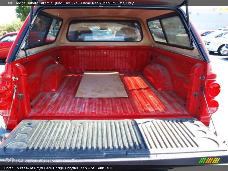 Flame Red / Medium Slate Gray 2006 Dodge Dakota Laramie Quad Cab 4x4