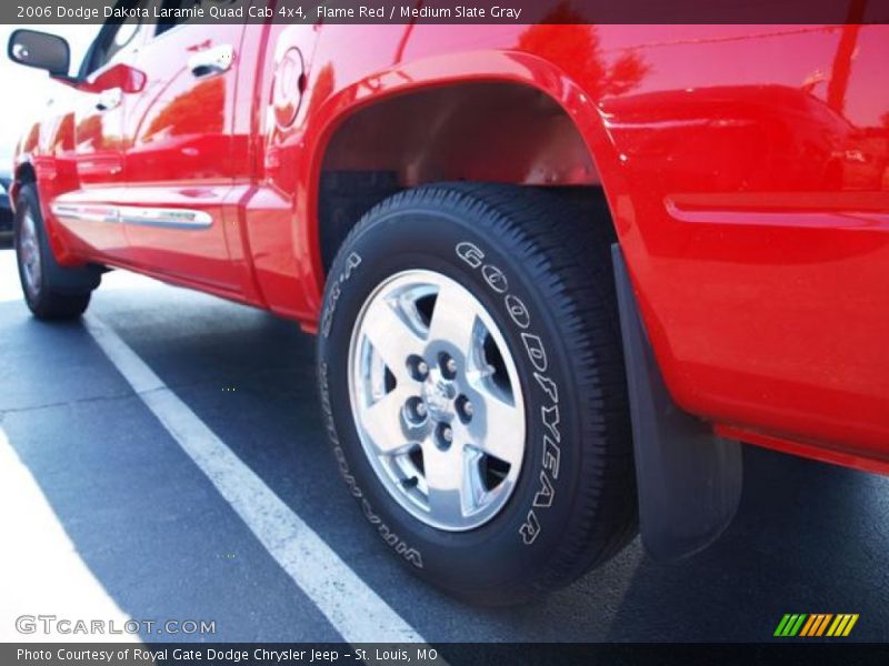 Flame Red / Medium Slate Gray 2006 Dodge Dakota Laramie Quad Cab 4x4