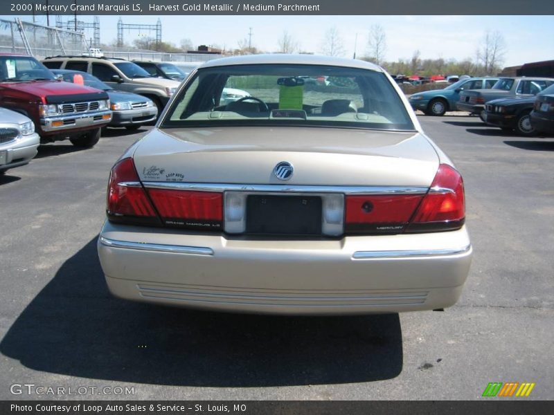 Harvest Gold Metallic / Medium Parchment 2000 Mercury Grand Marquis LS