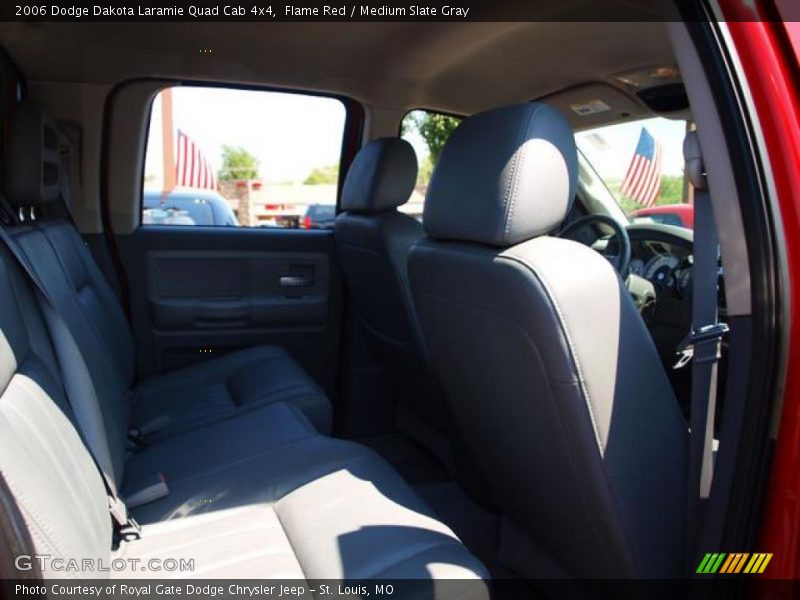 Flame Red / Medium Slate Gray 2006 Dodge Dakota Laramie Quad Cab 4x4