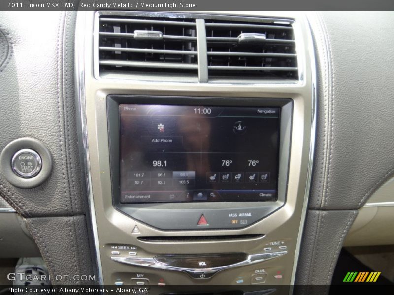 Red Candy Metallic / Medium Light Stone 2011 Lincoln MKX FWD