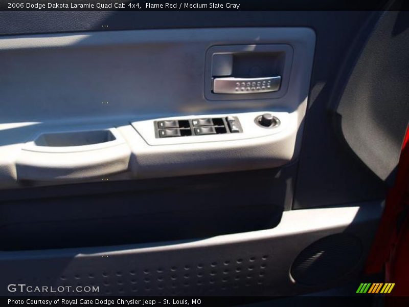 Flame Red / Medium Slate Gray 2006 Dodge Dakota Laramie Quad Cab 4x4