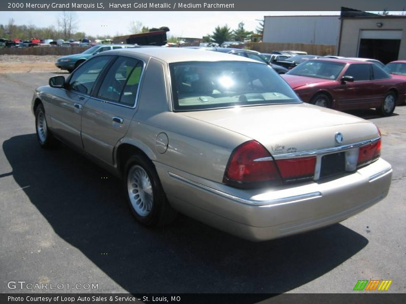 Harvest Gold Metallic / Medium Parchment 2000 Mercury Grand Marquis LS