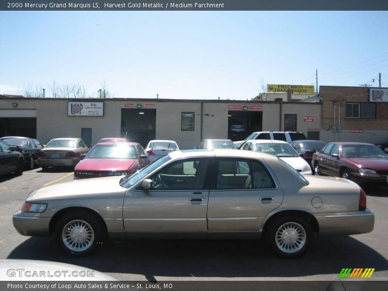 Harvest Gold Metallic / Medium Parchment 2000 Mercury Grand Marquis LS