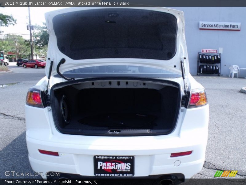 Wicked White Metallic / Black 2011 Mitsubishi Lancer RALLIART AWD