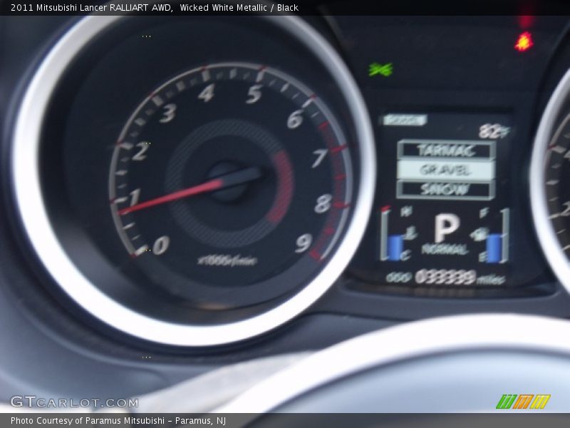 Wicked White Metallic / Black 2011 Mitsubishi Lancer RALLIART AWD
