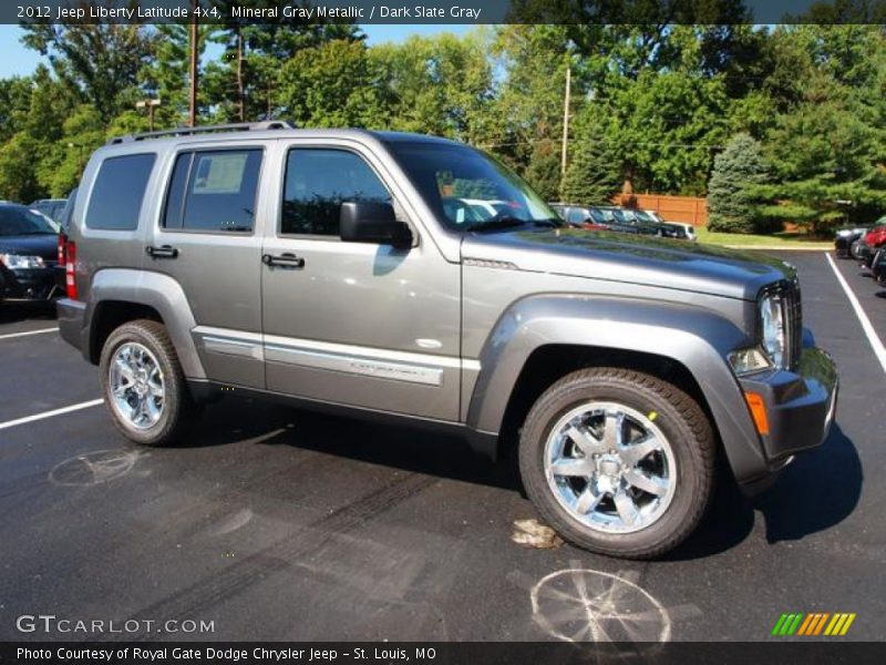 Mineral Gray Metallic / Dark Slate Gray 2012 Jeep Liberty Latitude 4x4