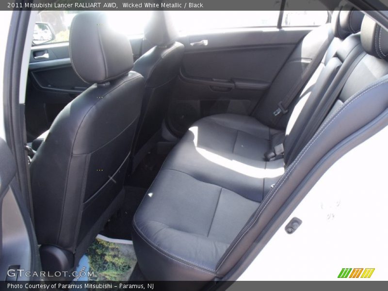 Wicked White Metallic / Black 2011 Mitsubishi Lancer RALLIART AWD